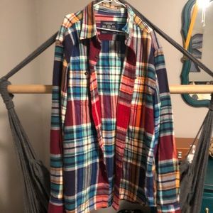 colored plaid shirt